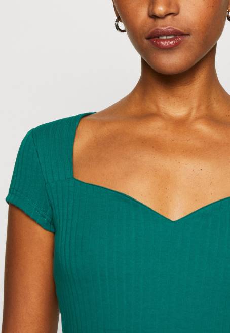 baskılı tişört koyu yeşil Anna Field F202240 kadınlar