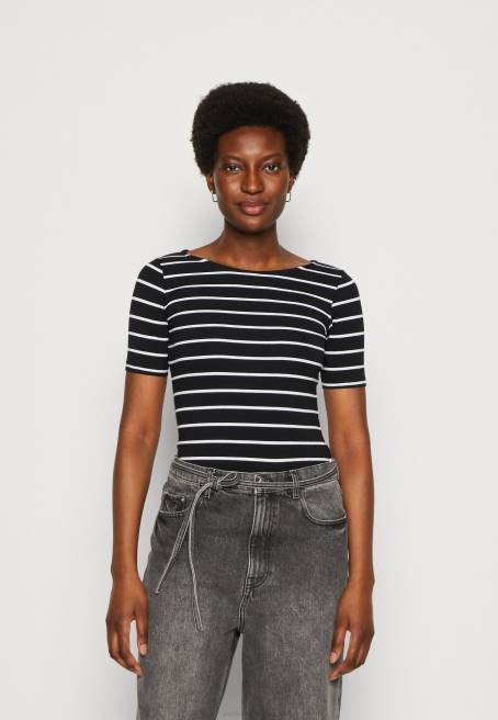 baskılı tişört siyah/siyah Anna Field F202366 kadınlar