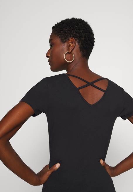 baskı t-shirt siyah Anna Field F202249 kadınlar