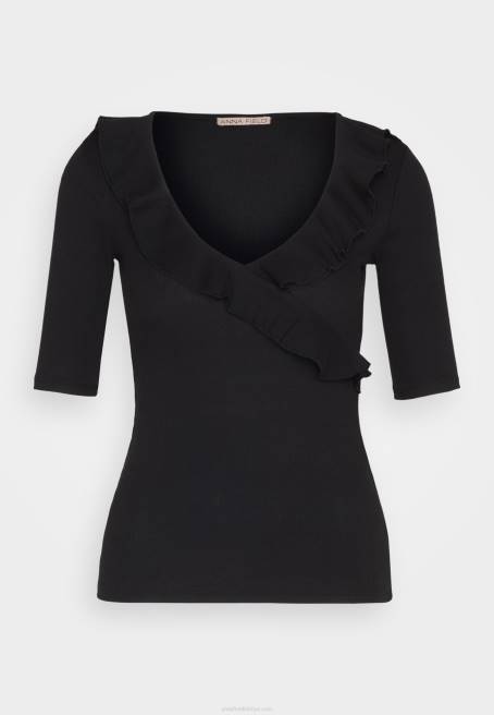 baskı t-shirt siyah Anna Field F202268 kadınlar