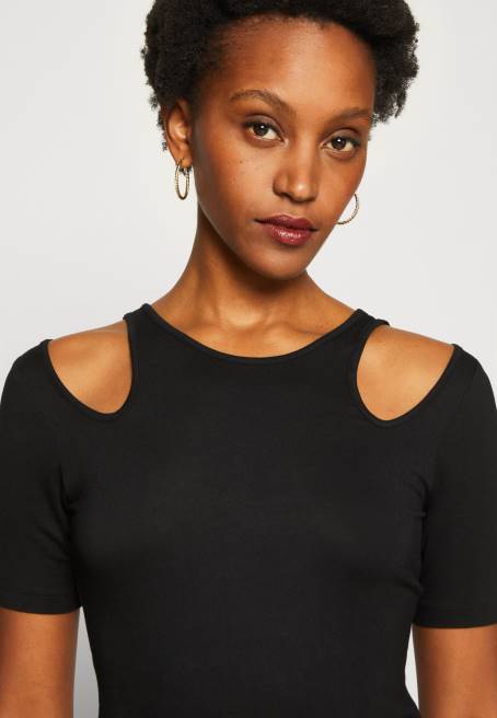 baskı t-shirt siyah Anna Field F202307 kadınlar