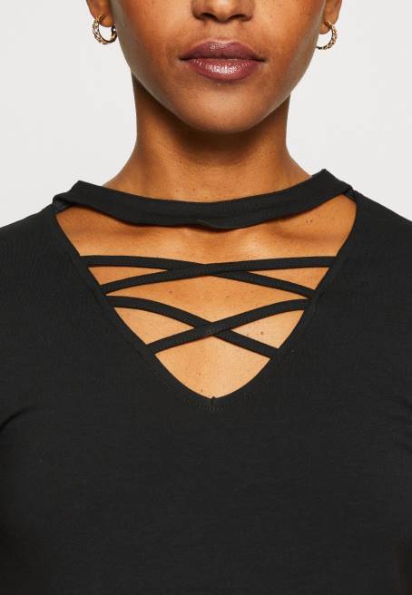 baskı t-shirt siyah Anna Field F202325 kadınlar