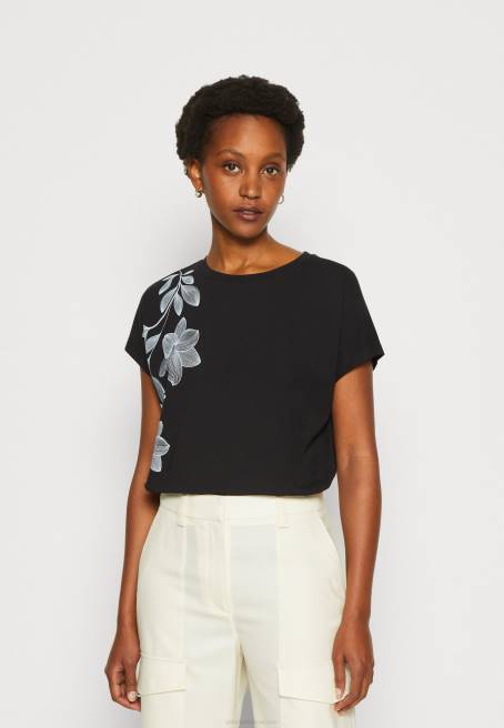 baskı t-shirt siyah Anna Field F202331 kadınlar