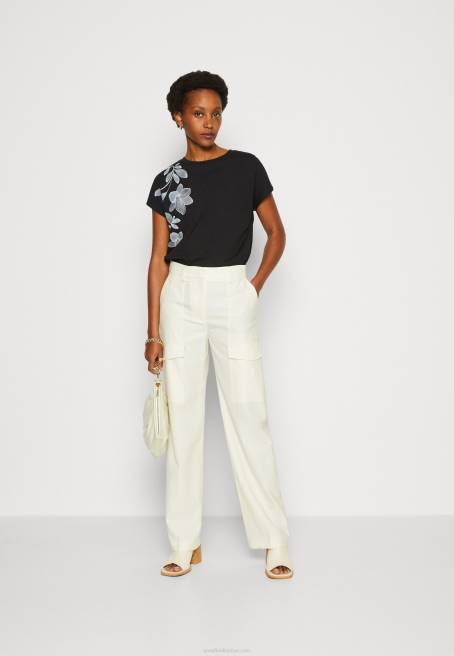 baskı t-shirt siyah Anna Field F202331 kadınlar