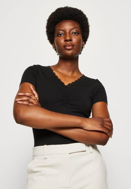 baskı t-shirt siyah Anna Field F202353 kadınlar