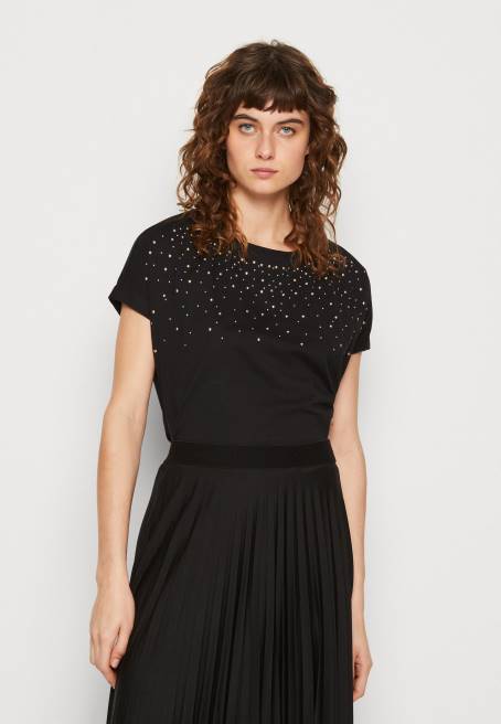 baskı t-shirt siyah Anna Field F202358 kadınlar