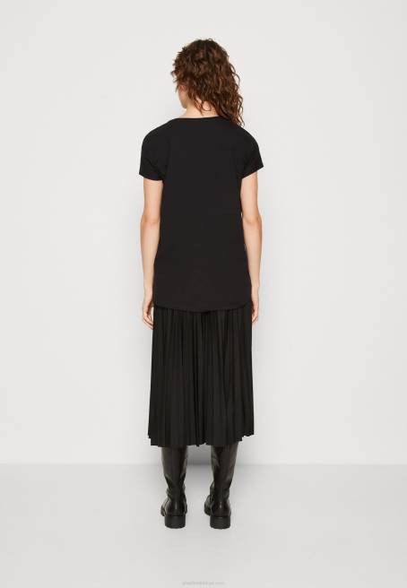 baskı t-shirt siyah Anna Field F202358 kadınlar