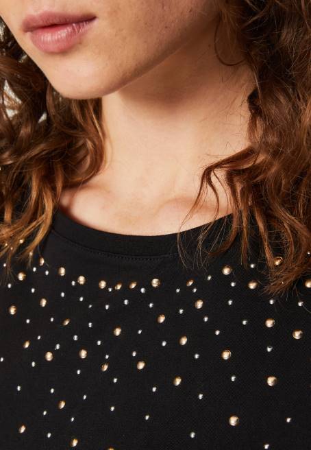 baskı t-shirt siyah Anna Field F202358 kadınlar