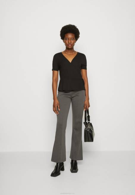 baskı t-shirt siyah Anna Field F202361 kadınlar