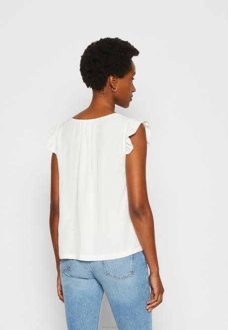 beyaz t-shirt yazdır Anna Field F202265 kadınlar