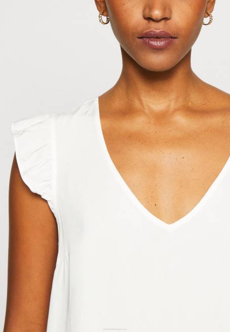 beyaz t-shirt yazdır Anna Field F202265 kadınlar