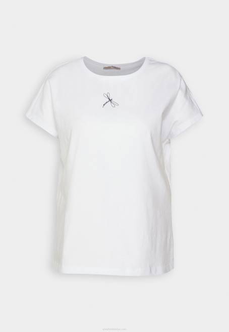 beyaz t-shirt yazdır Anna Field F202299 kadınlar