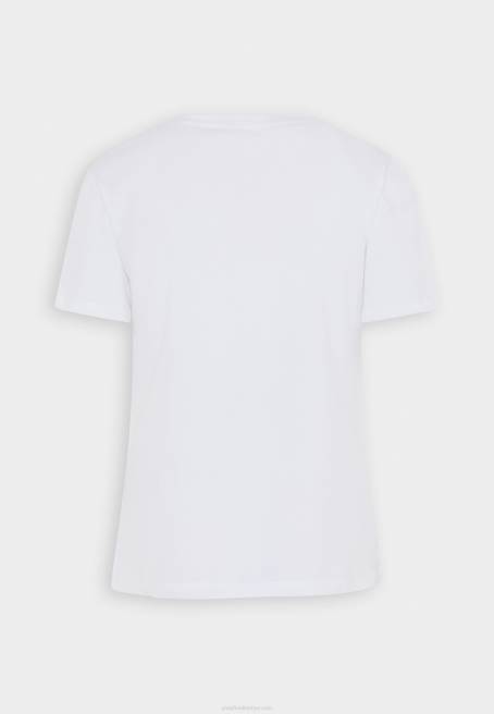 beyaz t-shirt yazdır Anna Field F202364 kadınlar