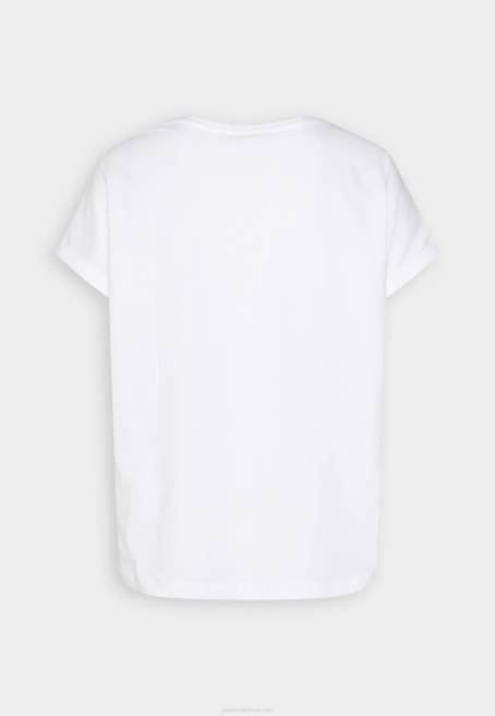 beyaz t-shirt yazdır Anna Field F202367 kadınlar