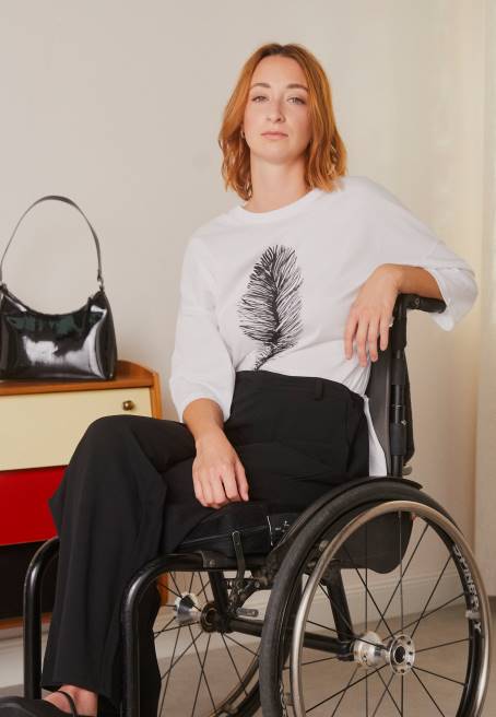 beyaz t-shirt yazdır Anna Field F202371 kadınlar