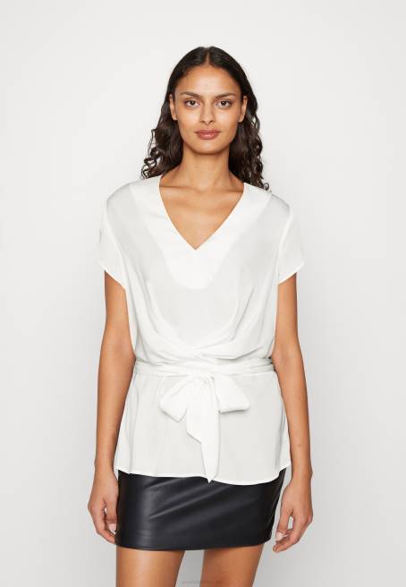 kırık beyaz baskılı tişört Anna Field F202323 kadınlar