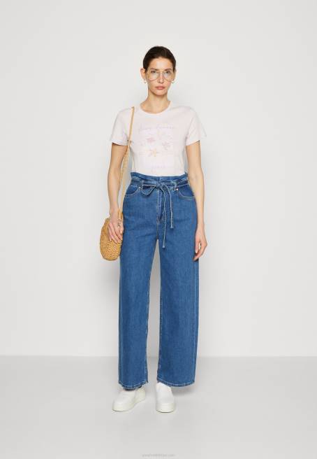 leylak baskılı tişört Anna Field F202345 kadınlar