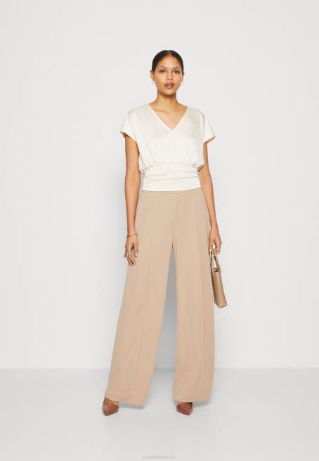 t-shirt açık pembe yazdır Anna Field F202237 kadınlar