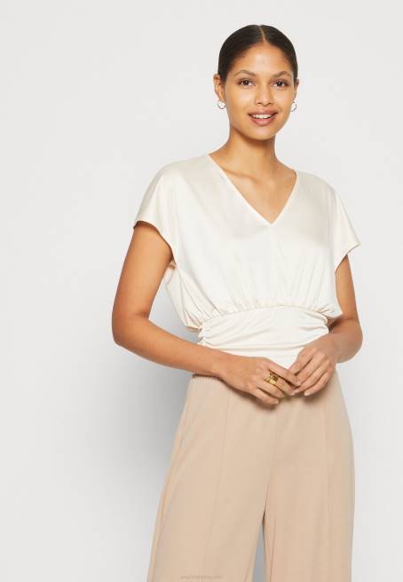 t-shirt açık pembe yazdır Anna Field F202237 kadınlar