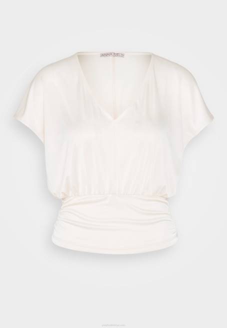 t-shirt açık pembe yazdır Anna Field F202237 kadınlar