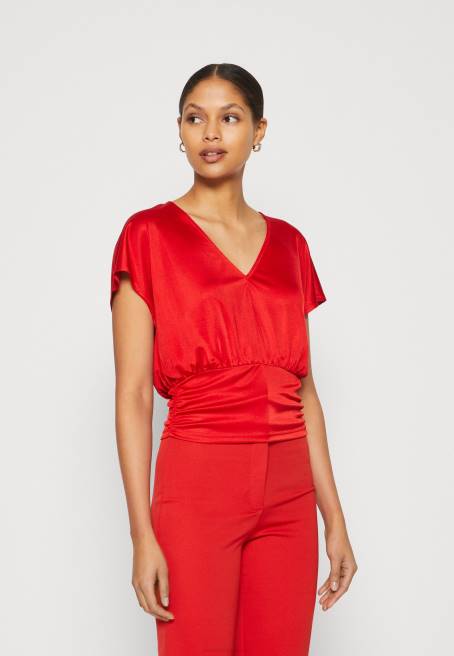 t-shirt kırmızı yazdır Anna Field F202303 kadınlar