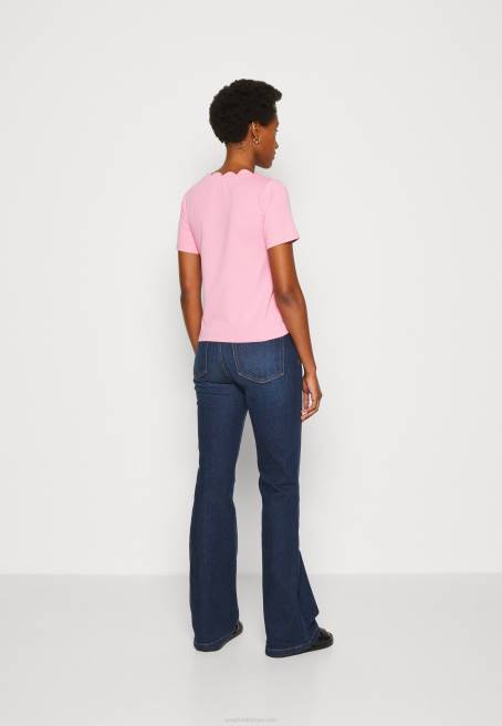 t-shirt pembe yazdır Anna Field F202269 kadınlar