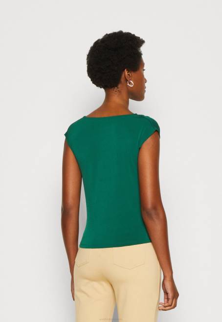 t-shirt yeşil yazdır Anna Field F202294 kadınlar