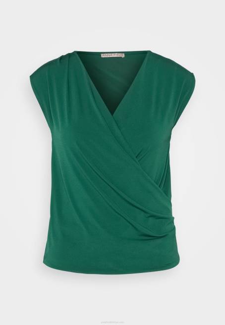 t-shirt yeşil yazdır Anna Field F202294 kadınlar