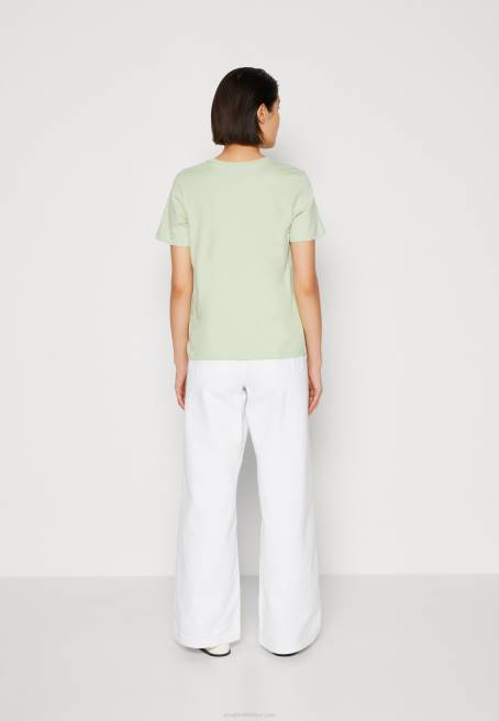 t-shirt yeşil yazdır Anna Field F202373 kadınlar