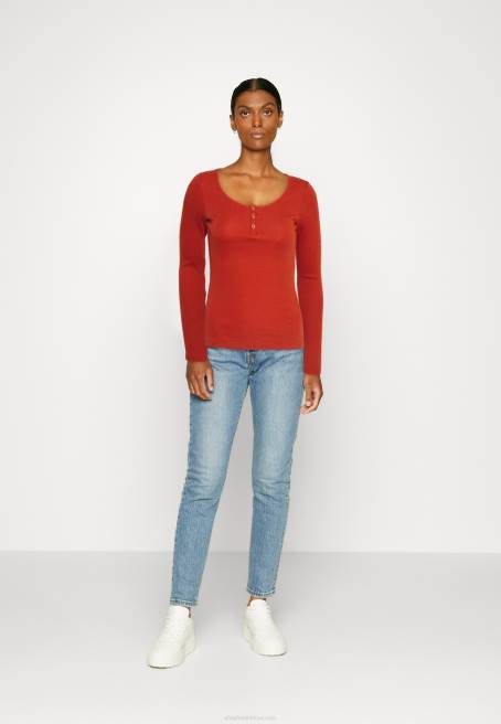 uzun kollu üst kahverengi Anna Field F202563 kadınlar