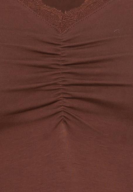 uzun kollu üst kahverengi Anna Field F202565 kadınlar