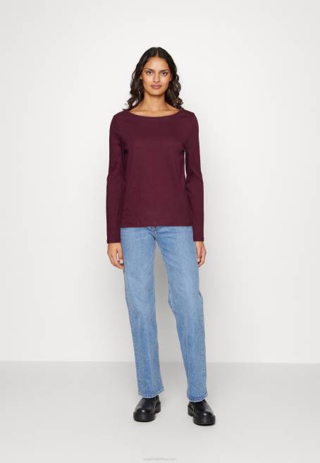 uzun kollu üst koyu kırmızı Anna Field F202567 kadınlar