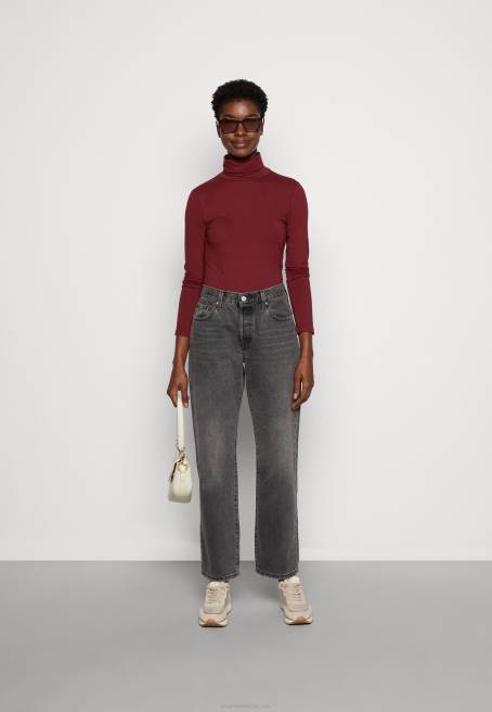 uzun kollu üst koyu kırmızı Anna Field F202582 kadınlar