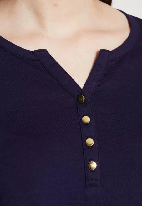 uzun kollu üst koyu mavi Anna Field F202523 kadınlar