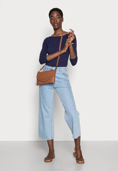 uzun kollu üst koyu mavi Anna Field F202570 kadınlar