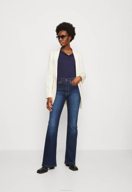 uzun kollu üst koyu mavi Anna Field F202574 kadınlar