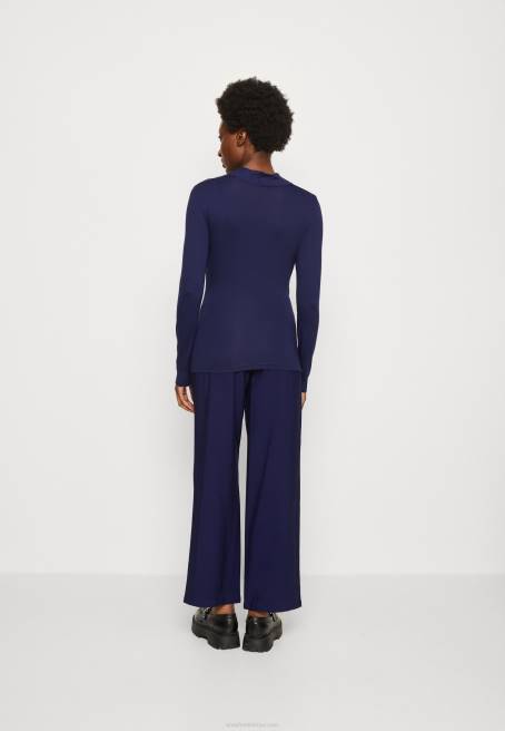 uzun kollu üst koyu mavi Anna Field F202577 kadınlar