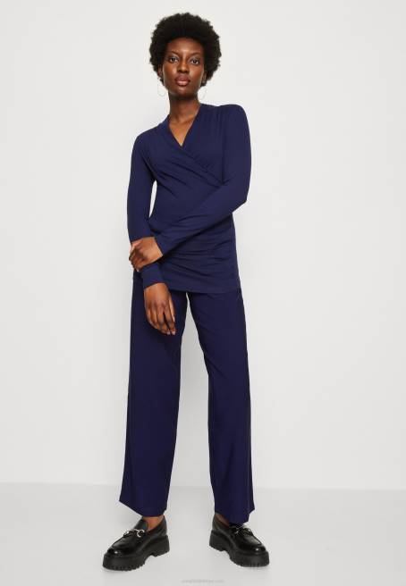 uzun kollu üst koyu mavi Anna Field F202577 kadınlar