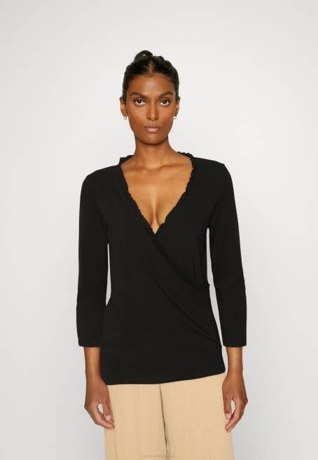 uzun kollu üst siyah Anna Field F202541 kadınlar