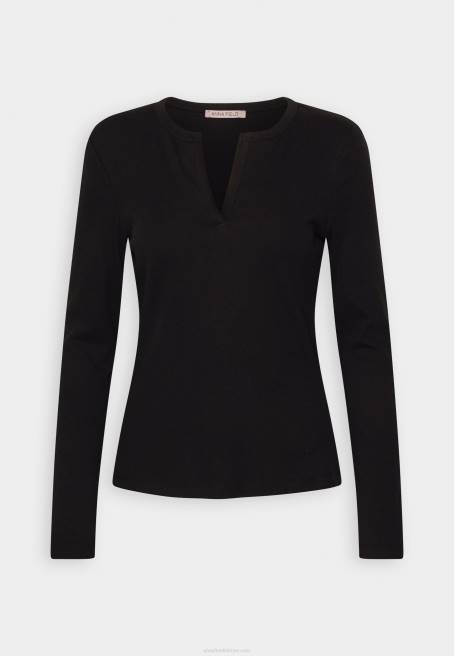 uzun kollu üst siyah Anna Field F202547 kadınlar