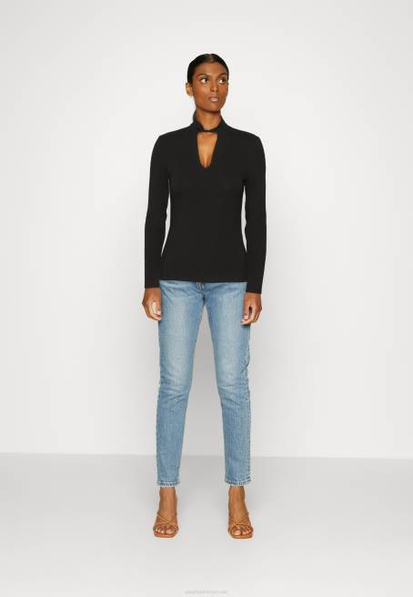 uzun kollu üst siyah Anna Field F202573 kadınlar