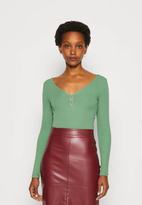 uzun kollu üst yeşil Anna Field F202514 kadınlar