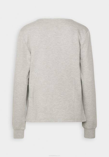 fermuarlı sweatshirt alacalı açık gri Anna Field F202771 kadınlar