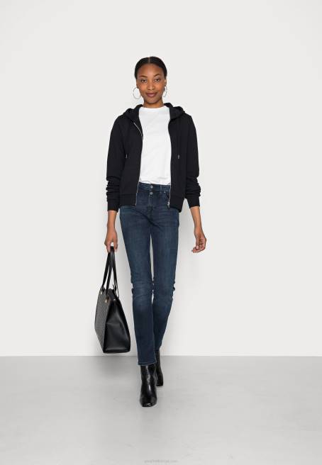 fermuarlı sweatshirt siyah Anna Field F202768 kadınlar