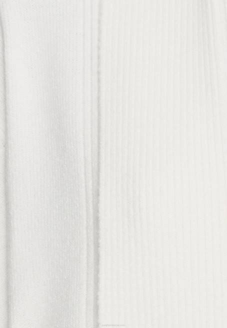 kırık beyaz nervürlü katlı yaka hırka Anna Field F202827 kadınlar