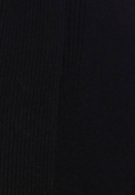 nervürlü katlanır yaka hırka siyah Anna Field F202822 kadınlar